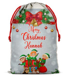 Personalised Christmas Sack Santa Bag Xmas Boy Girl Gift Stocking Bag 11