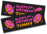 Personalised Birthday Banners Space Design Children Kids Party Decoration 2