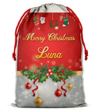 Personalised Christmas Sack Santa Bag Xmas Boy Girl Gift Stocking Bag 7