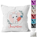 Personalised Cushion Animal Sequin Cushion Pillow Printed Birthday Gift 34