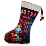 Personalised Any Name Christmas Stocking Tree Decoration Gift Present 1