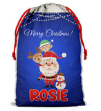 Personalised Christmas Sack Santa Bag Xmas Boy Girl Gift Stocking Bag 10