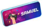 Personalised Any Name Gaming Pencil Case Tin Children School Kids Stationary 6
