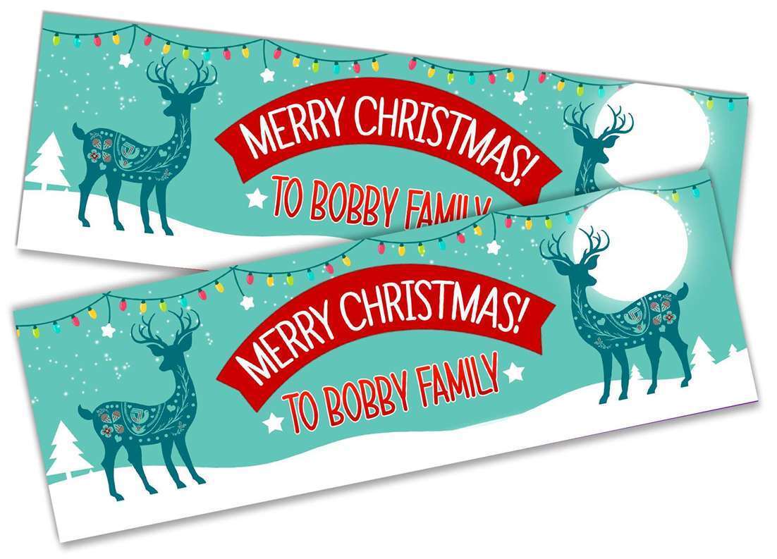 Personalised Banner Christmas Design Party Decoration 13