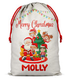 Personalised Christmas Sack Santa Bag Xmas Boy Girl Gift Stocking Bag 13