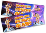 Personalised Birthday Banners Space Design Children Kids Party Decoration 2