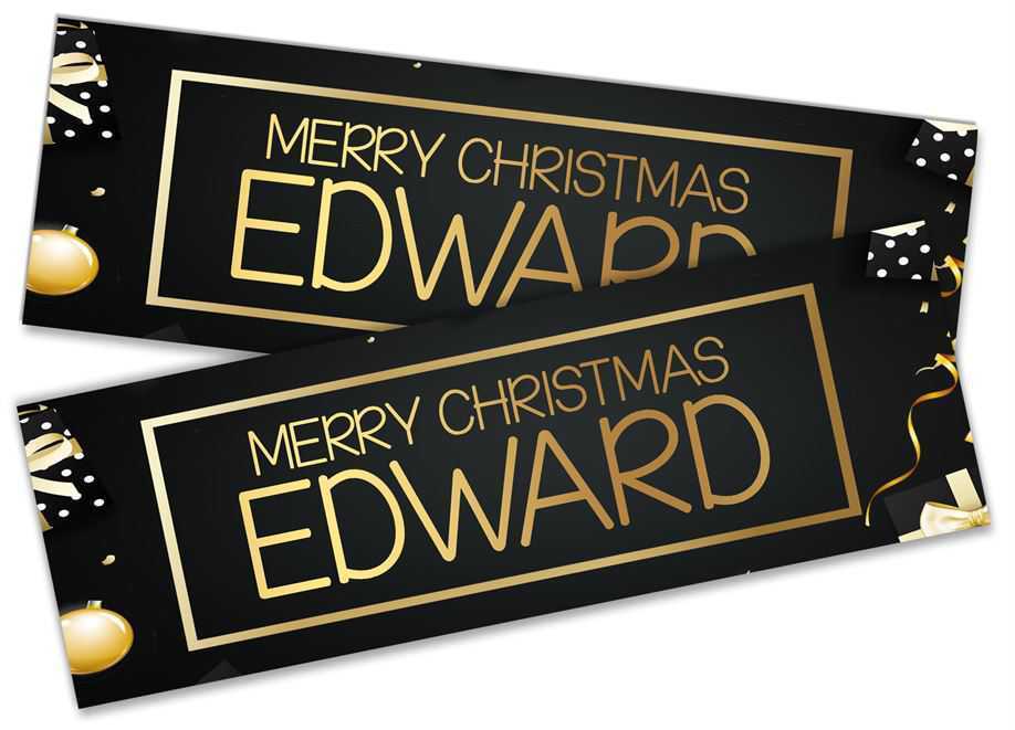 Personalised Banner Christmas Design Party Decoration 9
