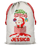 Personalised Christmas Sack Santa Bag Xmas Boy Girl Gift Stocking Bag 13