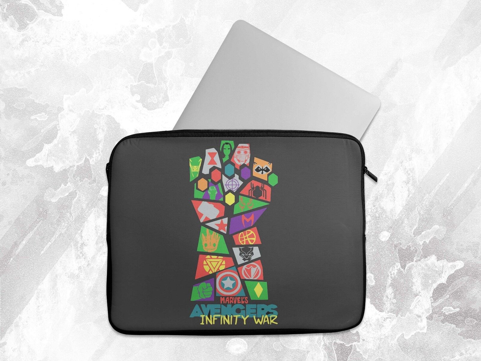Thanos Glove infinity Laptop Case Sleeve Tablet Bag Ultrabook Chromebook Gift