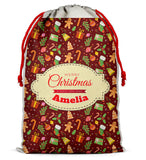 Personalised Christmas Sack Santa Bag Xmas Boy Girl Gift Stocking Bag 10