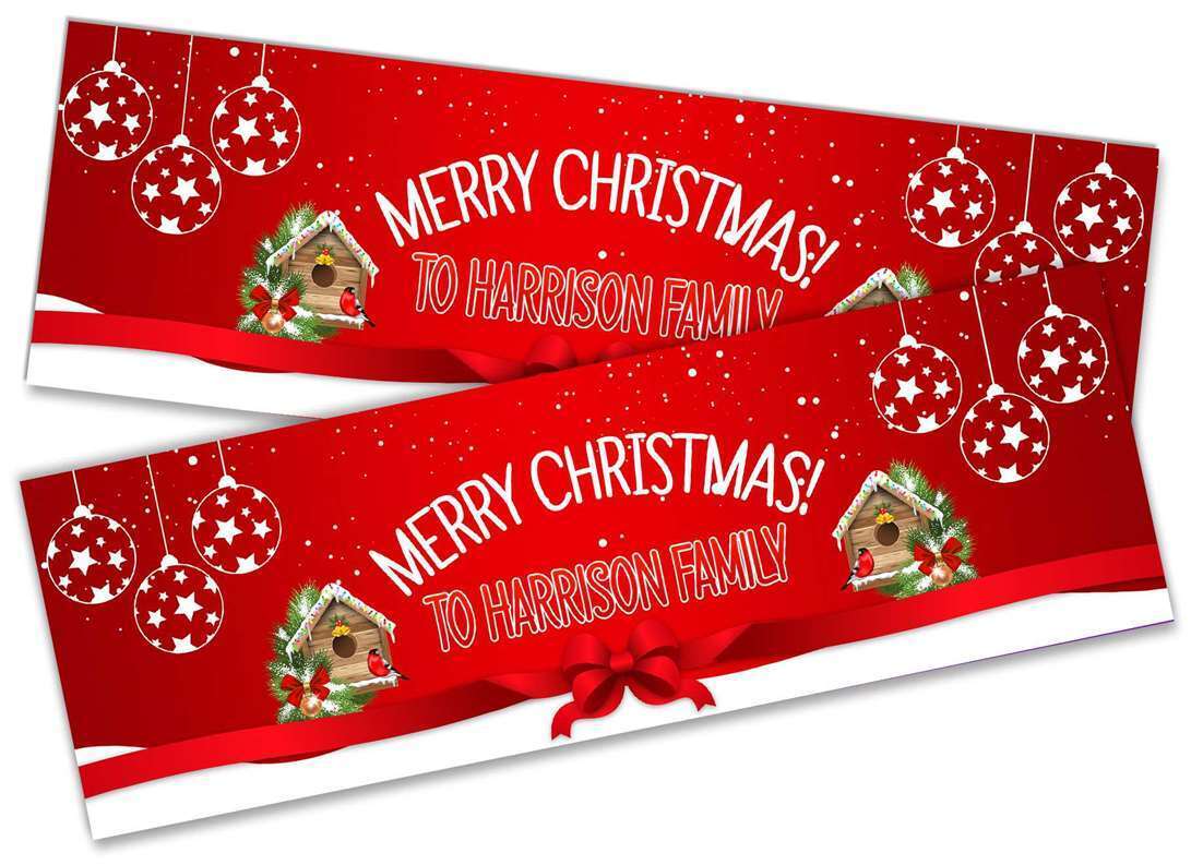 Personalised Banner Christmas Design Party Decoration 13