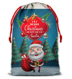Personalised Christmas Sack Santa Bag Xmas Boy Girl Gift Stocking Bag 9