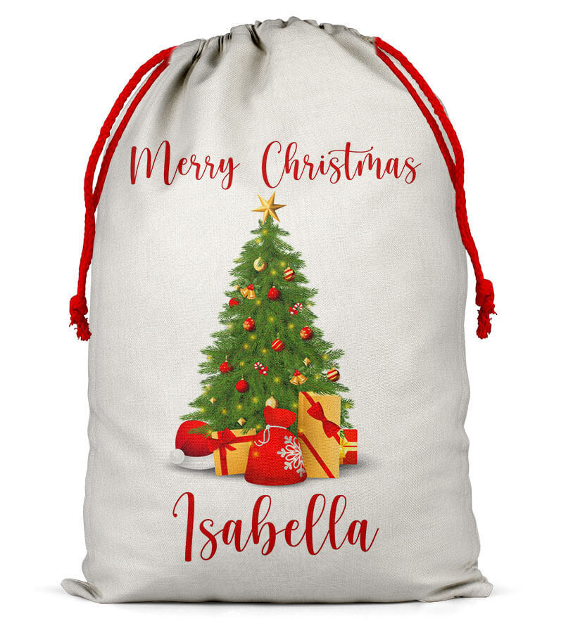 Personalised Christmas Sack Santa Bag Xmas Boy Girl Gift Stocking Bag 8