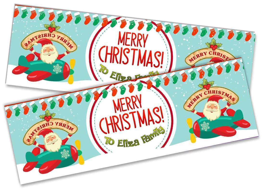 Personalised Banner Christmas Design Party Decoration 12