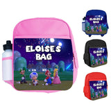 Personalised Kids Backpack Any Name Generic Design Boys Girls kid School Bag 53