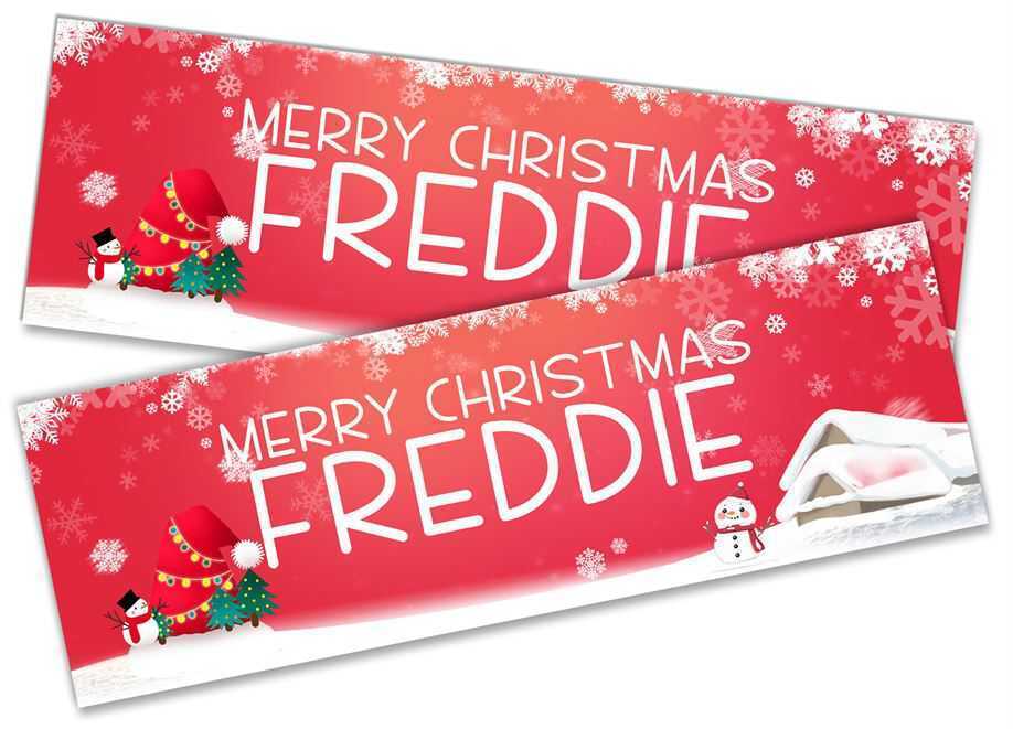 Personalised Banner Christmas Design Party Decoration 9