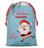 Personalised Christmas Sack Santa Bag Xmas Boy Girl Gift Stocking Bag 10