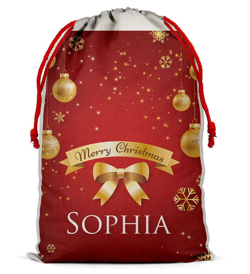 Personalised Christmas Sack Santa Bag Xmas Boy Girl Gift Stocking Bag 7