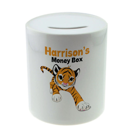Personalised Any Name Savings Children Money Box Printed Gift 274