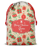 Personalised Christmas Sack Santa Bag Xmas Boy Girl Gift Stocking Bag 10