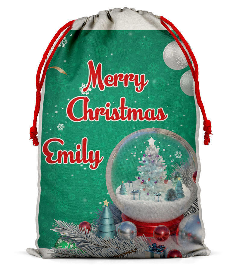 Personalised Christmas Sack Santa Bag Xmas Boy Girl Gift Stocking Bag 12
