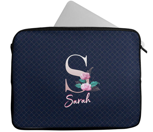 Personalised Any Name Patterned Design Laptop Case Sleeve Tablet Bag 136