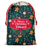 Personalised Christmas Sack Santa Bag Xmas Boy Girl Gift Stocking Bag 10