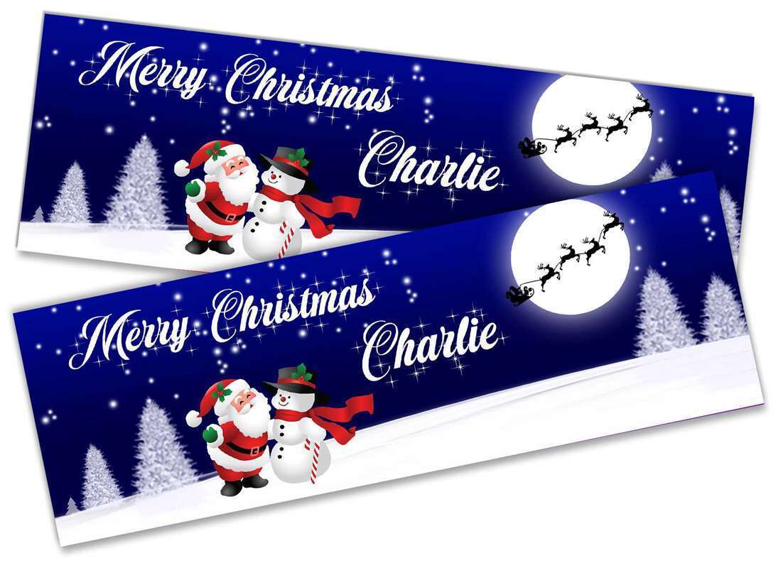 Personalised Banner Christmas Design Party Decoration 10