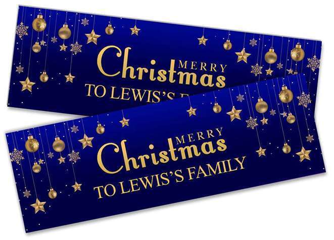 Personalised Banner Christmas Design Party Decoration 18
