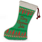 Personalised Any Name Christmas Stocking Tree Decoration Gift Present 2
