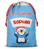 Personalised Christmas Sack Santa Bag Xmas Boy Girl Gift Stocking Bag 8