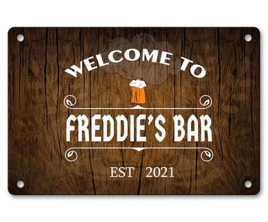 Personalised Bar Sign Any Name Garden Plaque Gift Bar Pub Backyard Bar Sign 67