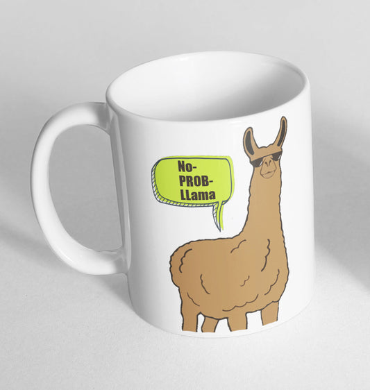 No Prob-Llama Humour Printed Cup Ceramic Novelty Mug Funny Gift