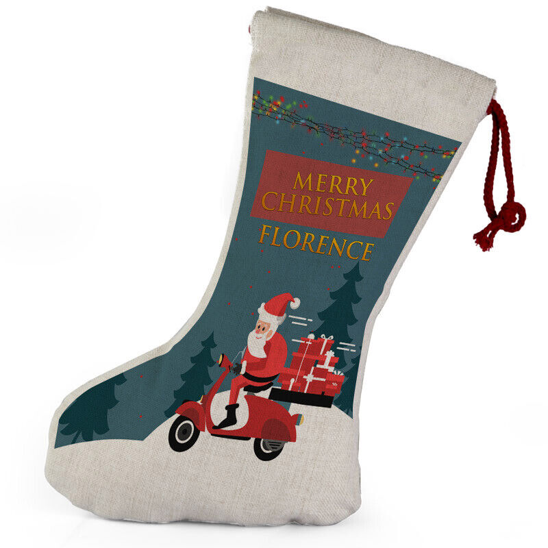 Personalised Any Name Christmas Stocking Tree Decoration Gift Present 4