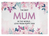 Personalised Any Name Mothers Day Kitchen Glass Chopping Board Item Gift 19