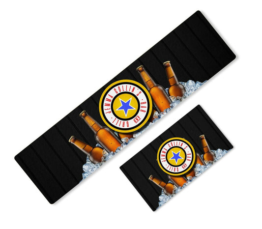 PERSONALISED NEWCASTLE BROWN ALE LABEL BAR RUNNER HOME PUB BEER MAT OCCASION