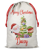 Personalised Christmas Sack Santa Bag Xmas Boy Girl Gift Stocking Bag 8