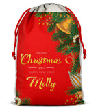 Personalised Christmas Sack Santa Bag Xmas Boy Girl Gift Stocking Bag 11