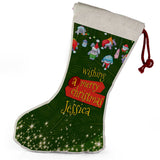 Personalised Any Name Christmas Stocking Tree Decoration Gift Present 4