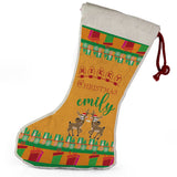 Personalised Any Name Christmas Stocking Tree Decoration Gift Present 2