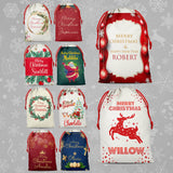 Personalised Christmas Sack Santa Bag Xmas Boy Girl Gift Stocking Bag 14