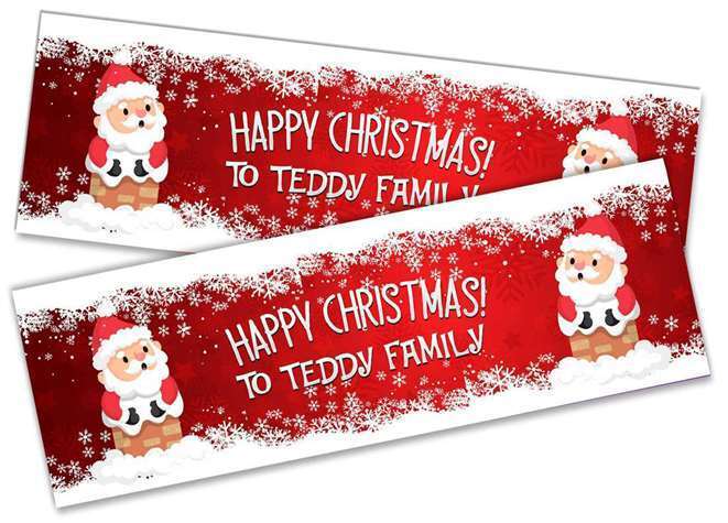 Personalised Banner Christmas Design Party Decoration 18