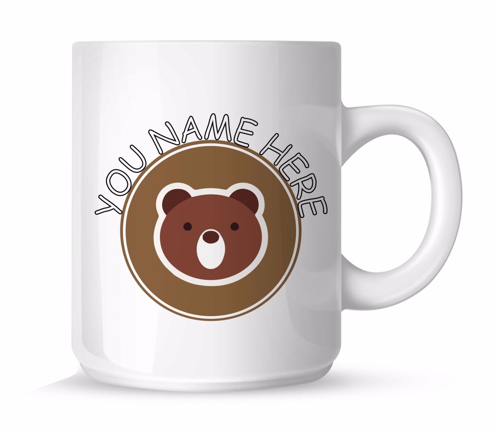 Personalised Bear Funny Cute Novelty Coffee Gift Tea Mug Christmas