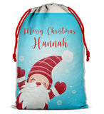 Personalised Christmas Sack Santa Bag Xmas Boy Girl Gift Stocking Bag 8