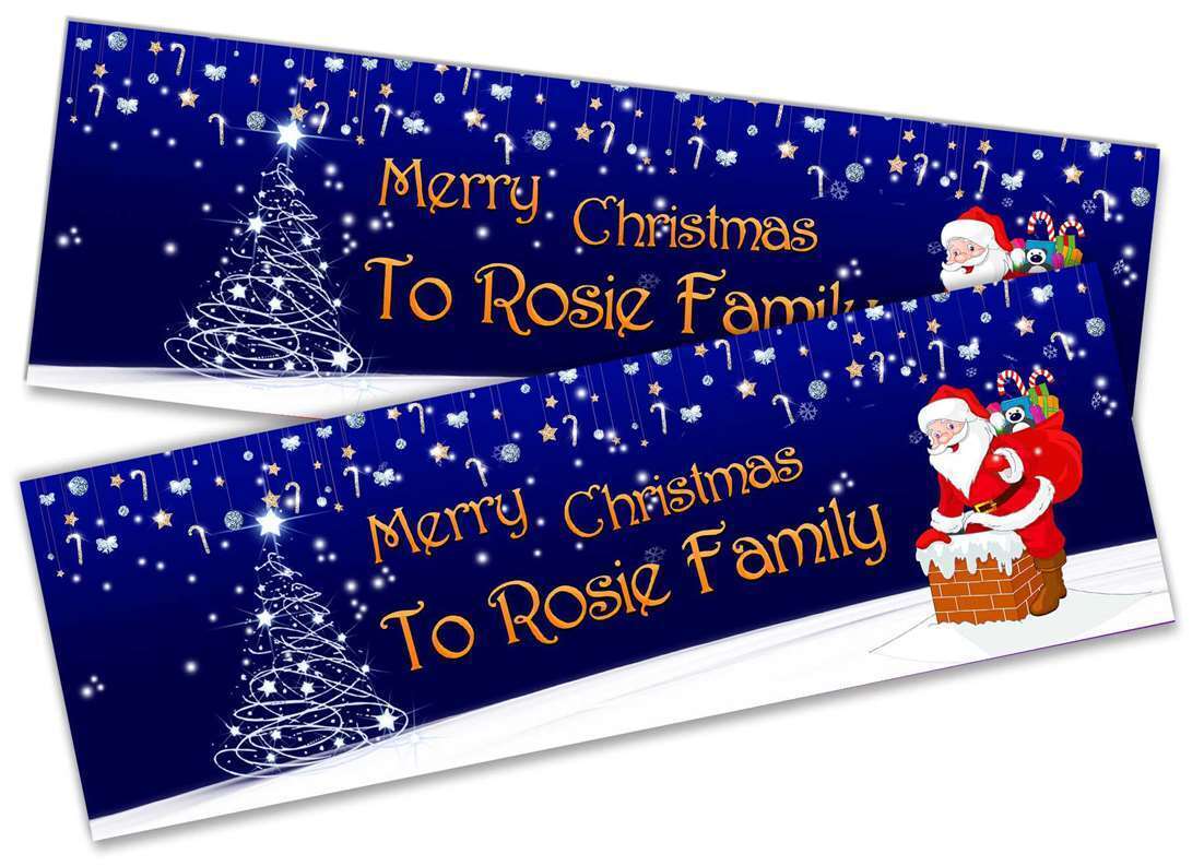Personalised Banner Christmas Design Party Decoration 10