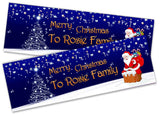 Personalised Banner Christmas Design Party Decoration 10