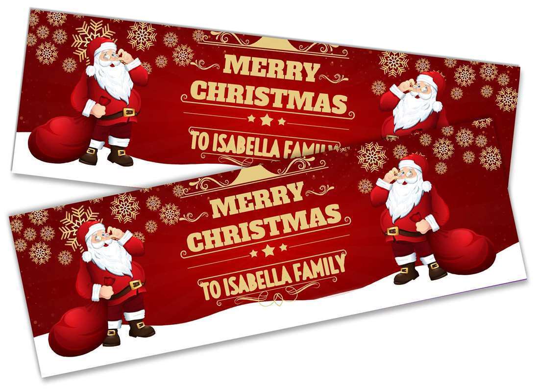 Personalised Banner Christmas Design Party Decoration 14