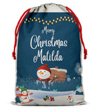 Personalised Christmas Sack Santa Bag Xmas Boy Girl Gift Stocking Bag 11