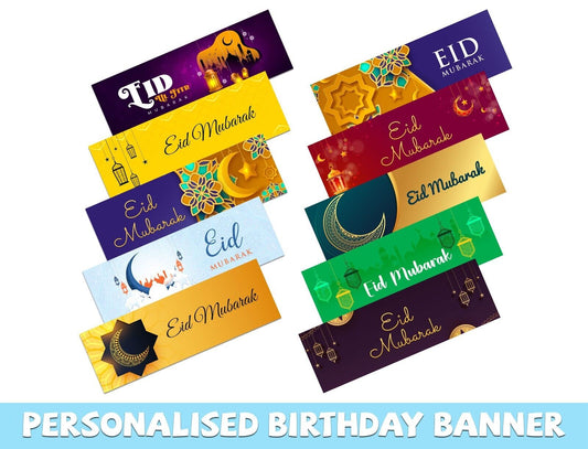 Eid Mubarak Banners Children Kids Adults Party Decoration idea 269