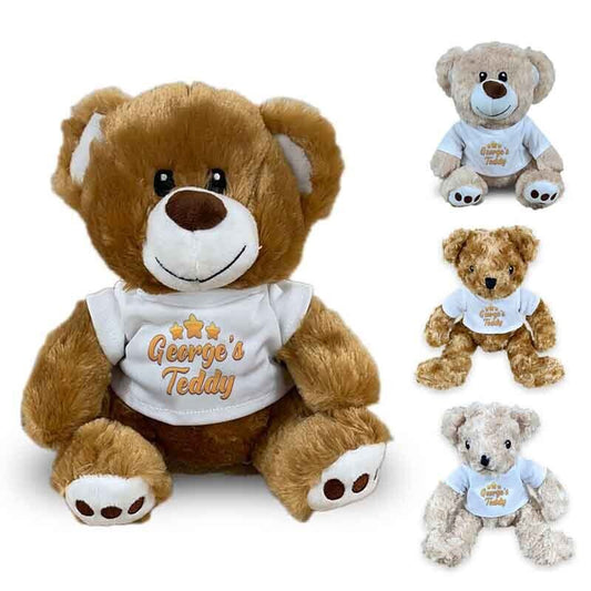 Personalised Teddy Bear Printed Soft Toy Baby Birthday Gift Christening 6